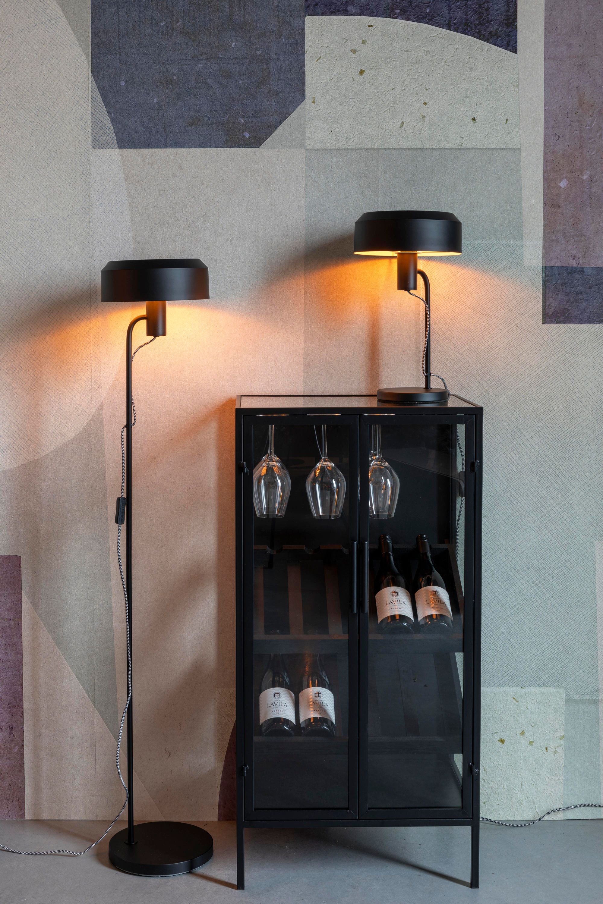 Landon Black Table Lamp
